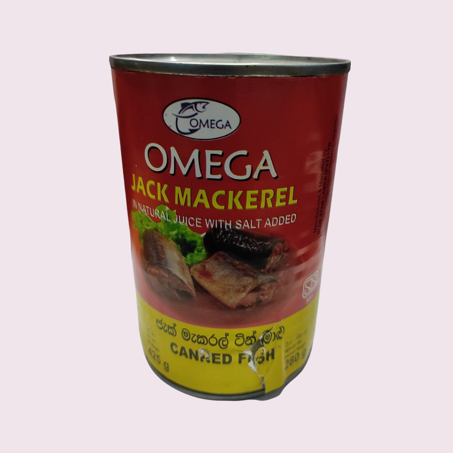 Omega jack Mackerel Canned fish Chunky Tasty Healthy Faritha